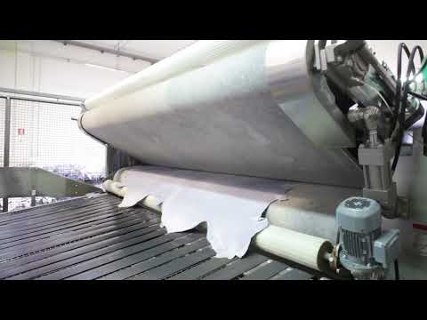 video preview image: Through-Feed Sammying Machine for Wet-Blue mod.R240-T